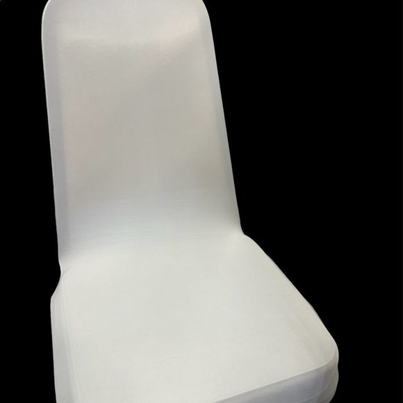 𝅺white elastic chair covers - Picture 5 of 5
